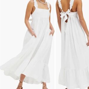 FREE PEOPLE Isabella Dress in White  small